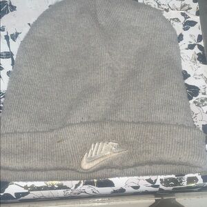 Nike Light Gray Knit Beanie